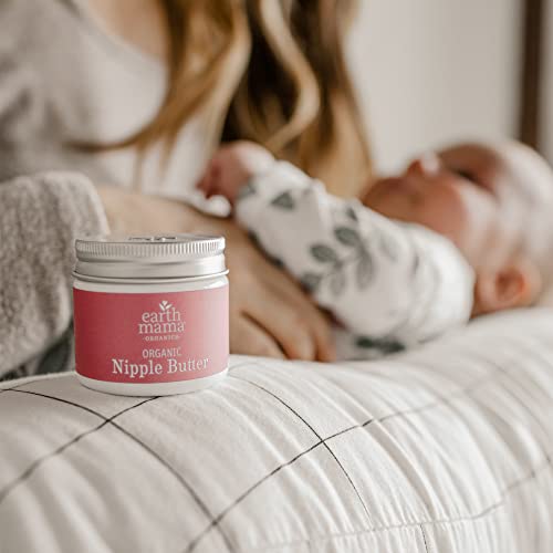 Organic Nipple Butter Breastfeeding Cream by Earth Mama Lanolinfree