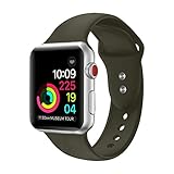 YOUKEX Sport Band Compatible with Watch 38mm 40mm 42mm 44mm,Soft Silicone Strap Replacement Wristbands Compatible with Watch Sport Series 4 Series 3 Series 2 Series 1 Edition