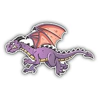 JJH Inc Magnet Dragon Cartoon Angry Flexible Vinyl Magnet Waterproof Car Magnetic Bumper Sticker 5"