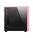 Apevia X-Infinity mid tower with full-size acrylic side window, top USB3.0/USB2.0/audio ports - Pink
