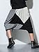 ELLAZHU Men Winter Baggy Elastic Waist Color Block Harem Capri pants Onesize GYM20