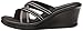 Skechers Cali Women's Rumblers - Go2gal Wedge Sandal, Black Gem, 8 M US