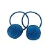 Candygirl 24 Pcs Girls Fluffy Ball Elastic Ties,Ball Ponytail Holders,Hair Bands,Hair Elastics,Value Set (fluffy ball 24pcs)