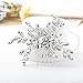 Olbye Wedding Hair Comb Rhinestone Bridal Hair Accessories Hair Comb Wedding Head Piece (Silver)