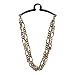 Competition Inc. Men's Double Figaro Style Link Tie Chain, Gold