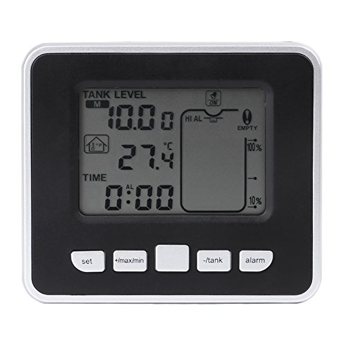 Ultrasonic Water Tank Liquid Depth Level Meter Sensor with Temperature ...