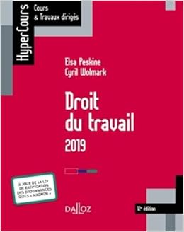 Droit du travail 2019 - 12e éd.