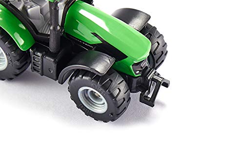 siku 1081, DEUTZ-FAHR TTV 7250 Agrotron Traktor, Grün/Schwarz, Abnehmbare Kabine, Reifen aus Gummi – Bild 7