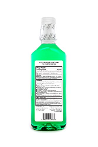 AMAZON BRAND – SOLIMO ANTICAVITY FLUORIDE RINSE, ALCOHOL FREE, MINT, 18 FL OZ (PACK OF 1)
