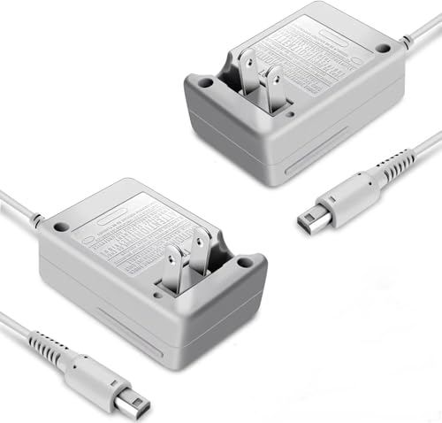 3DS Charger Compatible with Nintendo 3DS/ New 3DS XL/DSi/DSi XL/2DS/ 2DS XL Wall Plug Adapter 2 Pack