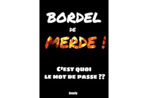 Bordel de Merde ! C'est quoi le mot de passe ??: Carnet de mots de passe �� remplir - sites internet - banques - codes t��l��pho