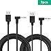 Universal 5V DC Power Cable, USB to DC 5.5x2.1mm Charging Cord Plug with 10 Connector Tips(5.5x2.5, 4.8x1.7, 4.0x1.7, 4.0x1.35, 3.5x1.35, 3.0x1.1, 2.5x0.7, Micro USB, Type-C, Mini USB)