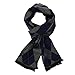 Long Cotton Scarf for Men - Warm Fringe Plaid Scarves With Luxurious Gift Box