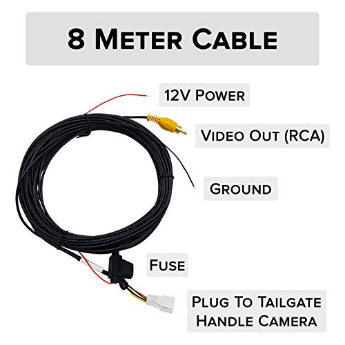 Master Tailgaters Black Tailgate Handle with Backup Camera Replacement for Chevrolet Silverado