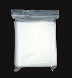 Image of GSSUSA 5" x 7" Resealable Plastic Bag Clear Reclosable Zip Bags, 2 Mil, Pack of 100