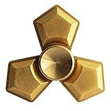ZenDial Trident Tri Fidget Spinner in Brass Metal 2.6