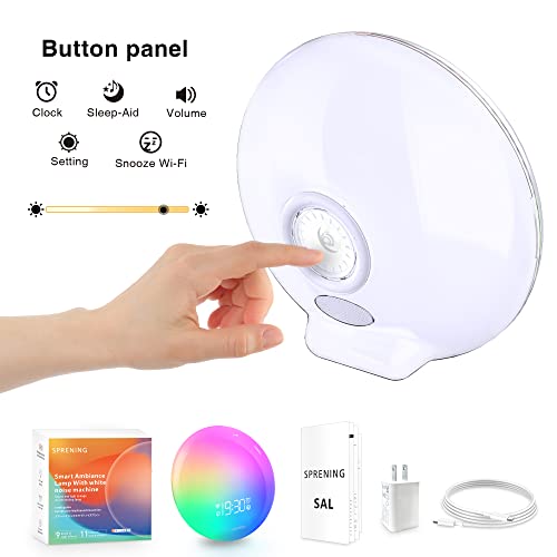 Sprening Sunrise Wakeup Alarm Clock Bedrooms Hue Wake Up Light with