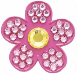 Bonjoc Tinkerbell Flower Swarovski Crystal Ball Marker with Magnetic hat Clip