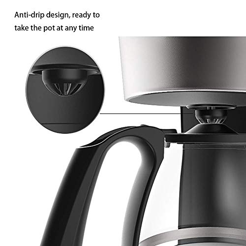 JSMY Amerikanische Kaffeemaschine,Filterkaffeemaschine,Kaffeemaschinenfiltergriff,Filterkaffeemaschine mit Glaskessel… – Bild 5