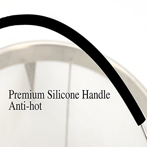 Steamer Basket for 6 or 8 qt Instant Pot Pressure Cooker, 304 Stainless Steel Steamer Insert Basket with Silicone Handle, Great Instant Pot Accessories for Steaming Vegetables Eggs Meats