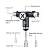 skatebolt Skate Tool with Ratchet,All in One Ratchet Skateboard T-Tool (Black)