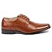 Magestik Men's Cognac Brown Lace Up Cap Toe Oxford Dress Shoes