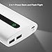 Aibocn 20000mAh Portable Charger External Battery Power Bank with Flashlight for Apple Phone iPad Samsung Galaxy Smartphones Tablet and More, White