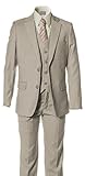 Boys Slim Fit Khaki Tan Suit in Toddlers to Boys Sizing