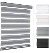 MYshade Zebra Blinds for Windows Cordless Windows Shades Light Filtering Window Treatments Privac...