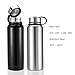 Aestar Thermos Double-walled Vacuum Insulated Stainless Steel Sports Water Bottle Travel Mug (silver, 1100 ml)