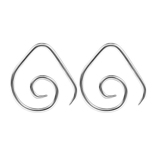 BIG GAUGES Pair Surgical Steel 12g Gauge 2mm Taper Expander Ear Wire Spiral Piercing Jewelry Earring Piercing Stretching BG0917
