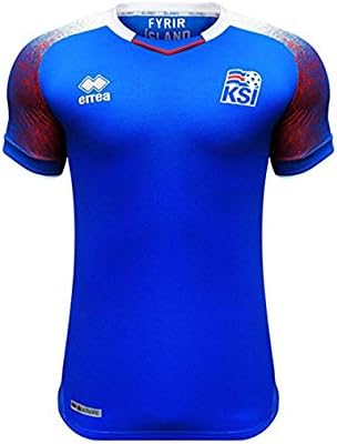 Scshirt 2018 Russia World Cup Errea Iceland Home Soccer Jersey - Soccer Jersey Size L