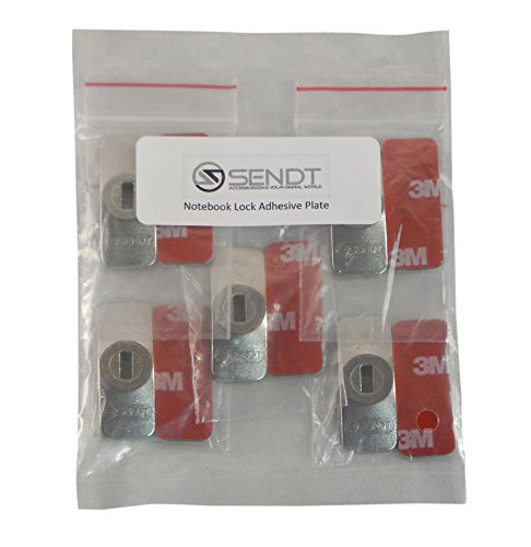 Sendt Adhesive Plates 5 Pack For use with tablets and other devices without a Kensington compatible slot
