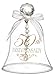 Hortense B. Hewitt Accessories 50th Anniversary Glass Bell
