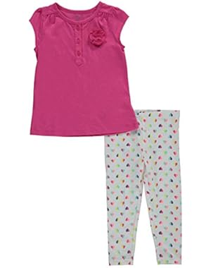2 Pc Playwear Sets, Bright Pink, 24 Months