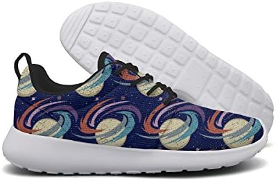 Saerg Bearry Women's Nebula Space Galaxy Lightweight Mesh Running Shoes Print Sneakers