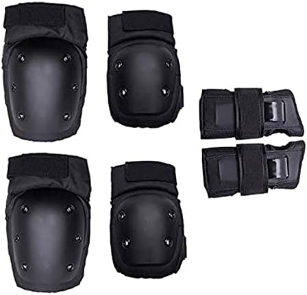 Kids Knee Pads Elbow Pads Wrist Guards, Child Toddler Adjustable Protective Gear 6 1 Set Skateboard Bike Cycling Skating Electric Scooter Roller Inlin