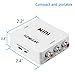 HDMI Converter,NUTK 1080P HDMI to AV 3RCA CVBs Composite Video Audio Converter Adapter Supporting PAL/NTSC with USB Charge Cable for PC Laptop Xbox PS4 PS3