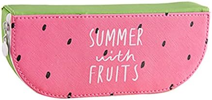 Clearance Sale! Wintialy Fresh Cute Fruit Orange Watermelon Kiwi Pen Pencil Bag for Students Gifts