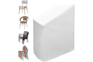 ANSUN Stack Outdoor Chair Cover Waterproof, PEVA Patio Chair Covers, LawnLounge Chair Covers Outdoor Stack Chairs for All Weather Protection 27.6"Wx27.6"Dx47.2"H-31.5"H