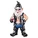 Collections Etc Biker Garden Gnome Figurine with Motorcycle Leather Gear and Tattoos - Hand-Painted Yard Statue, Biker Dude