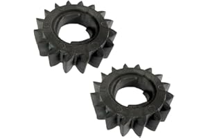 COSIBOA Tuckaner 280104S Starter Motor Pinion Gear Compatible with Briggs adn John Deere M83184 280104 693058 693059 695708 (2Pack), black