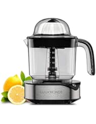 Electric Citrus Juicer 1.2 L Large Volume Pulp Control Stainless Steel Fruit Squeezer with Two Cones Powerful Motor for Grapefruit Orange Lemon by LUUKMONDE