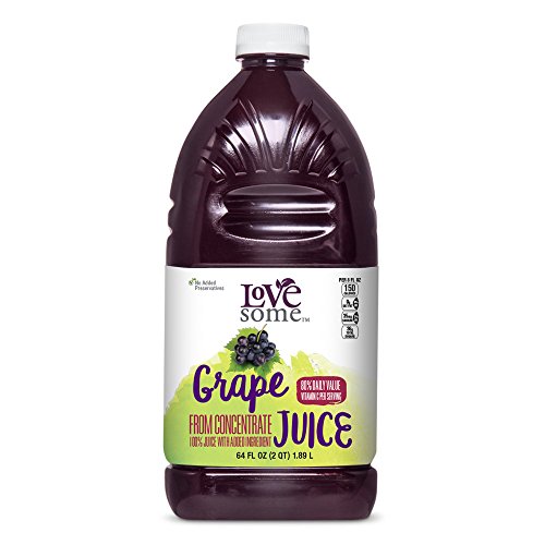 LoveSome 100% Grape Juice, 64 Ounce