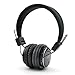 Wireless Headphones,NIA Q8 Multifunctional Foldable Bluetooth Headphones with Microphone, Micro SD Card Player, Built-in FM Radio-Black