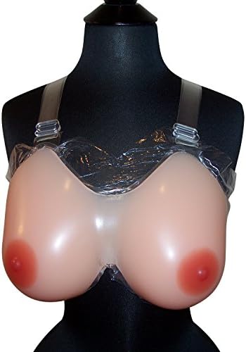 FEMINIQUE 1000g (Size 7) 32DD/34D/36C/Silicone Breast Forms Holster/forms molded together/ No Bra Needed Cross Dress Size 1200g 36D/38C/40B