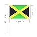 Jamaica Stick Flag,TSMD 50 Pack Hand Held Small Jamaican National Flags On Stick,International World Country Stick Flags Banners,Party Decorations For Olympics,Sports Clubs,Festival Events Celebration