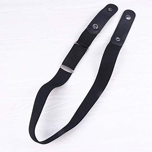 FENICAL Unisex Leather Slim Stretch Invisible Belt Jeans Simple Joker Lazy Belt Buckle Free Stretch Belt Plus Size No Buckle Show Invisible Belt for Jeans Pants Dresses