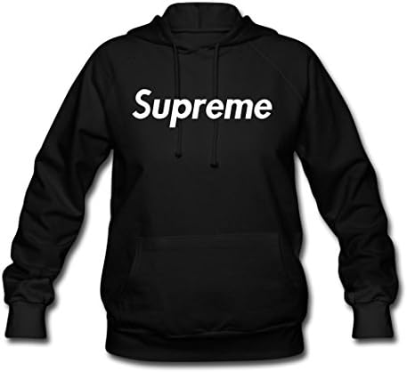 Supreme Logo Adult Hooded Sweatshirt For Women L