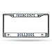 NCAA Fresno State Bulldogs Chrome License Plate Frame,12-Inch by 6-Inch,Silver